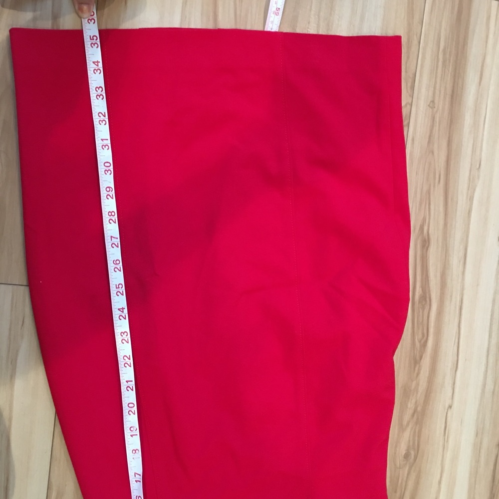 Calvin Klein red ruffle sleeve shift dress 2P - Picture 6 of 8